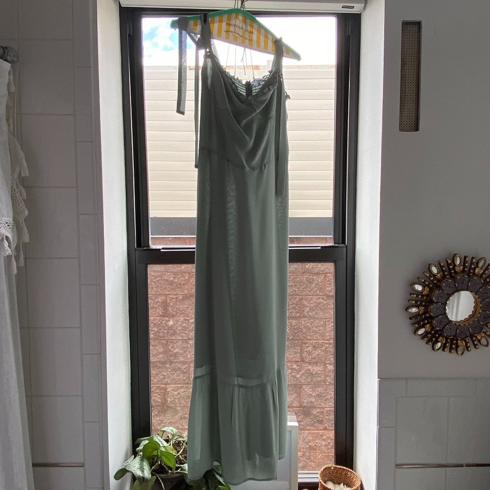 Reformation Nikita Dress - Light Green/Blue